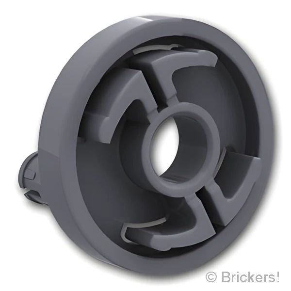 LEGO® パーツ 6369944 テクニック ローテーションジョイント ディスク - ラージピンホール / 2ピン：[Dark Bluish Gray / ダークグレー] 80563-199 の商品ページ｜レゴRパーツ バラ売りのブリッカーズ