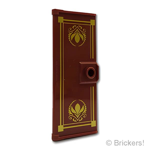 LEGOR レゴ パーツ 6521956 ドア 1 x 3 x 6 - スタッドハンドル - アレンデール紋章：[Reddish Brown / ブラウン] 80683pb001-192 