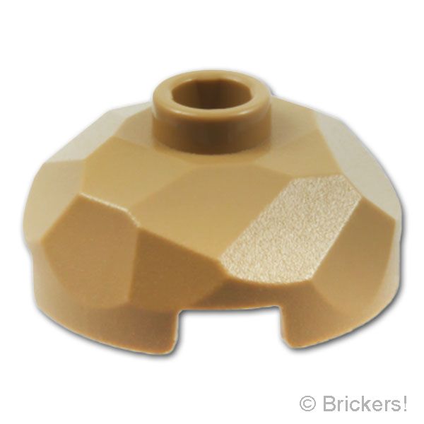 LEGO® パーツ - ロック - トップ 2 x 2：[Dark Tan / ダークタン] 8079-138 