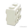 ブロック 1 x 2 x 1 2/3 - 2面スタッド：[White / ホワイト]
