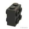 ブロック 1 x 2 x 1 2/3 - 2面スタッド：[Black / ブラック]