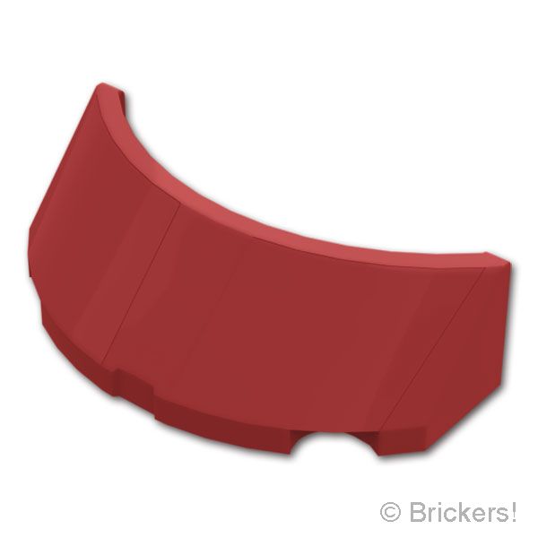 LEGO® パーツ 6595737 ウィンドスクリーン カーブ 2 x 4 x 1：[Dark Red / ダークレッド] 81911-154 