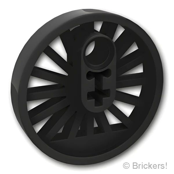 LEGOR パーツ 4543943/6236464 トレイン ホイール - 30mm / 軸穴：[Black / ブラック] 85489a-026 の商品ページ｜レゴRパーツ バラ売りのブリッカーズ