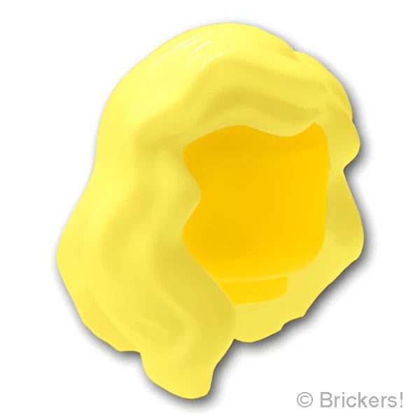 LEGOR パーツ 4549990 ミニフィグ ヘア - ウェービー：[Bt,Lt Yellow / ブライトライトイエロー] 85974-226 の商品ページ｜レゴRパーツ バラ売りのブリッカーズ