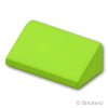 スロープ 30° 1 x 2 x 2/3：[Lime / ライム]