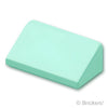 スロープ 30° 1 x 2 x 2/3：[Light Aqua / ライトアクア]