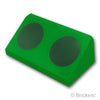 スロープ 30° 1 x 2 x 2/3 - 2つの円：[Bt,Green / ブライトグリーン]
