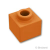 ブロック 1 x 1 x 2/3 - オープンスタッド：[Dark Orange / ダークオレンジ]