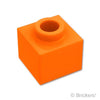 ブロック 1 x 1 x 2/3 - オープンスタッド：[Orange / オレンジ]
