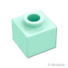 ブロック 1 x 1 x 2/3 - オープンスタッド：[Light Aqua / ライトアクア]