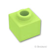 ブロック 1 x 1 x 2/3 - オープンスタッド：[Yellowish Green / イエローイッシュグリーン]