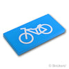 タイル 2 x 4 - 自転車専用道路の標識：[Dark Azure / ダークアズール]