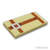 タイル 2 x 4 - ピクセルのラクダのハーネス(マインクラフト)：[Tan / タン]