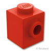 ブロック 1 x 1 - 1面スタッド：[Red / レッド]