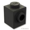 ブロック 1 x 1 - 1面スタッド：[Black / ブラック]
