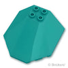 ウィンドスクリーン キャノピー 6 x 6 x 2：[Dark Turquoise / ダークターコイズ]