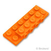 プレート 2 x 6 x 2/3 - サイド 4スタッド：[Orange / オレンジ]