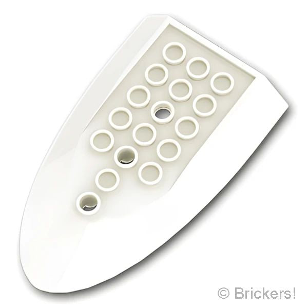 LEGOR パーツ 4560930/6167188 航空機 胴体後部 6 x 10 - ボトム：[White / ホワイト] 87611-001 の商品ページ｜レゴRパーツ バラ売りのブリッカーズ