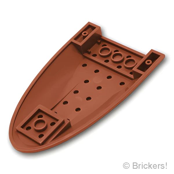LEGOR パーツ 6003562 航空機 胴体後部 6 x 10 - トップ：[Reddish Brown / ブラウン] 87615-192 の商品ページ｜レゴRパーツ バラ売りのブリッカーズ