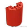 シリンダー ハーフ 3 x 6 x 6 - カットアウト：[Red / レッド]