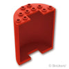 シリンダー ハーフ 3 x 6 x 6 - カットアウト：[Red / レッド]