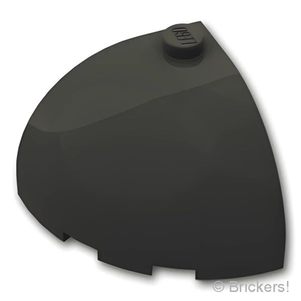 LEGOR パーツ 4609397 ラウンド コーナー ブロック 3 x 3 x 2 - ドームトップ：[Black / ブラック] 88293-026 の商品ページ｜レゴRパーツ バラ売りのブリッカーズ