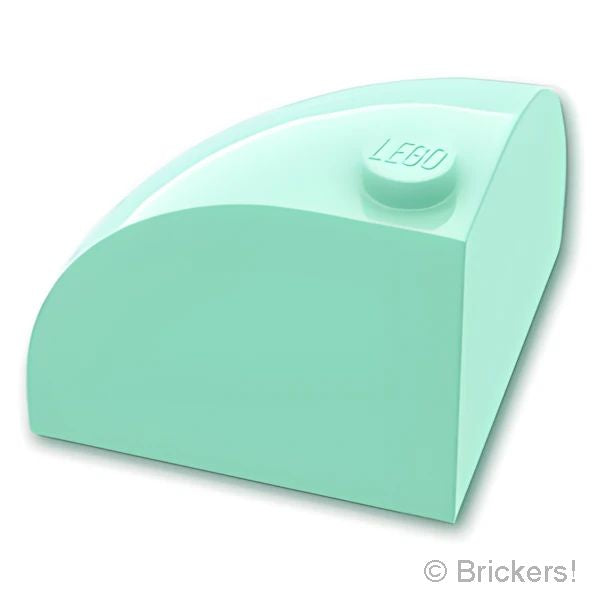 LEGOR パーツ 6442178 ブロック ラウンド コーナー 3 x 3 x 2 - ドームトップ：[Light Aqua / ライトアクア] 88293-323 の商品ページ｜レゴRパーツ バラ売りのブリッカーズ