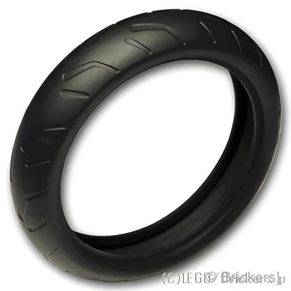 LEGOR パーツ 4567999/6261718 タイヤ 94.2mm x 22mm - オートバイ レーシング / 中空：[Black / ブラック] 88516-026 の商品ページ｜レゴRパーツ バラ売りのブリッカーズ