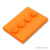 ミニフィグスタンド - タイル 3 x 4 センタースタッド：[Orange / オレンジ]
