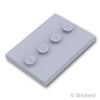 ミニフィグスタンド - タイル 3 x 4 センタースタッド：[Light Bluish Gray / グレー]