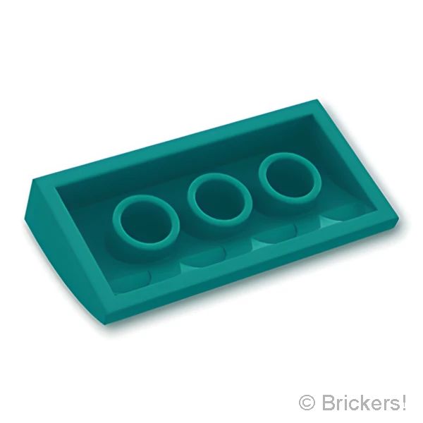 LEGOR パーツ 6256622 スロープ カーブ 2 x 4 x 2/3：[Dark Turquoise / ダークターコイズ] 88930-107 の商品ページ｜レゴRパーツ バラ売りのブリッカーズ