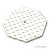 プレート 10 x 10 - 八角形：[White / ホワイト]