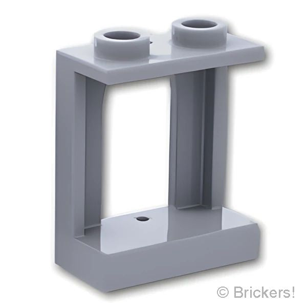LEGOR パーツ 4583689/4642934 ウィンドウ 1 x 2 x 2 - キャッスル：[Light Bluish Gray / グレー] 90195-194 の商品ページ｜レゴRパーツ バラ売りのブリッカーズ