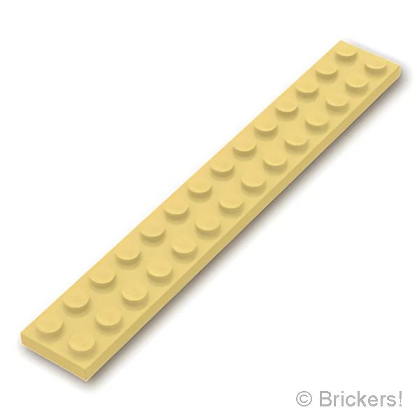 LEGOR パーツ 6036487 プレート 2 x 14：[Tan / タン] 91988-005 の商品ページ｜レゴRパーツ バラ売りのブリッカーズ