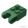 テクニック ブロック 2 x 2 - ボールソケット ワイド：[Dark Green / ダークグリーン]