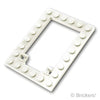 プレート 6 x 8 - トラップドア フレーム (ロングピンホルダー)：[White / ホワイト]