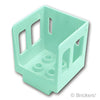 デュプロ トレイン 機関車キャビン 3 x 3 x 3 1/2：[Light Aqua / ライトアクア]