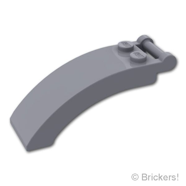 LEGO® パーツ 6595733 ウィンドスクリーン 6 x 2 x 2 - バーハンドル：[Dark Bluish Gray / ダークグレー] 92474-199 