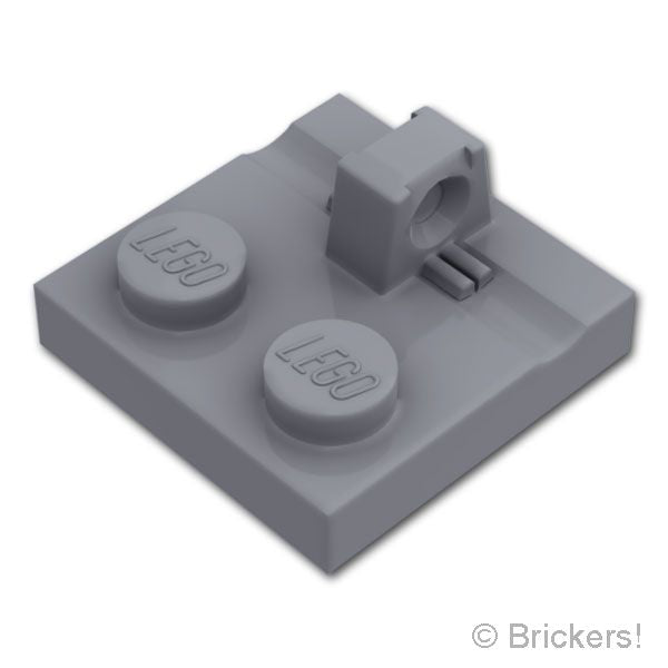 LEGO® パーツ 6490596 ヒンジ プレート 2 x 2 - ロッキング トップ：[Dark Bluish Gray / ダークグレー] 92582-199 