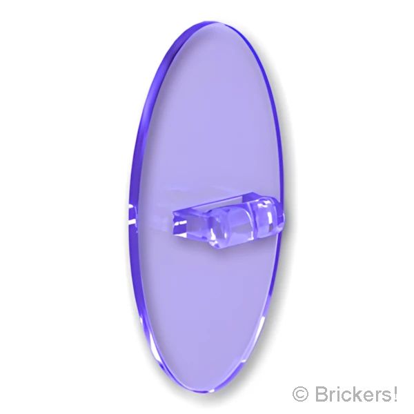 LEGOR パーツ 4609181/6099815/6375260 オーバルシールド：[Tr,Purple / トランスパープル] 92747-126 の商品ページ｜レゴRパーツ バラ売りのブリッカーズ