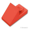 スロープ 45° 2 x 1 - 2/3 カットアウト：[Red / レッド]