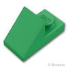 スロープ 45° 2 x 1 - 2/3 カットアウト：[Green / グリーン]
