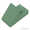 スロープ 45° 2 x 1 - 2/3 カットアウト：[Sand Green / サンドグリーン]