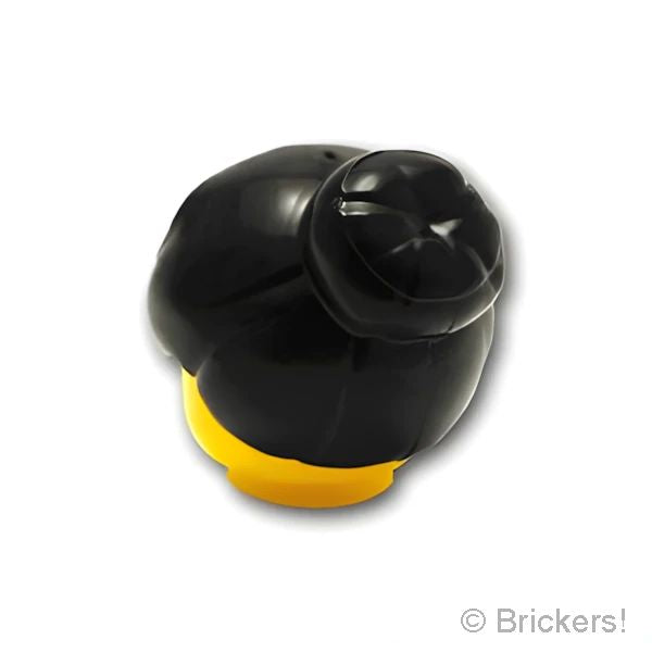 LEGOR パーツ 4609588/6099429/6417267 ミニフィグ ヘア - トップノット：[Black / ブラック] 93217-026 の商品ページ｜レゴRパーツ バラ売りのブリッカーズ