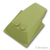 ウェッジ カーブ 6 x 4 x 1 1/3 - ベース 4 x 4：[Olive Green / オリーブグリーン]