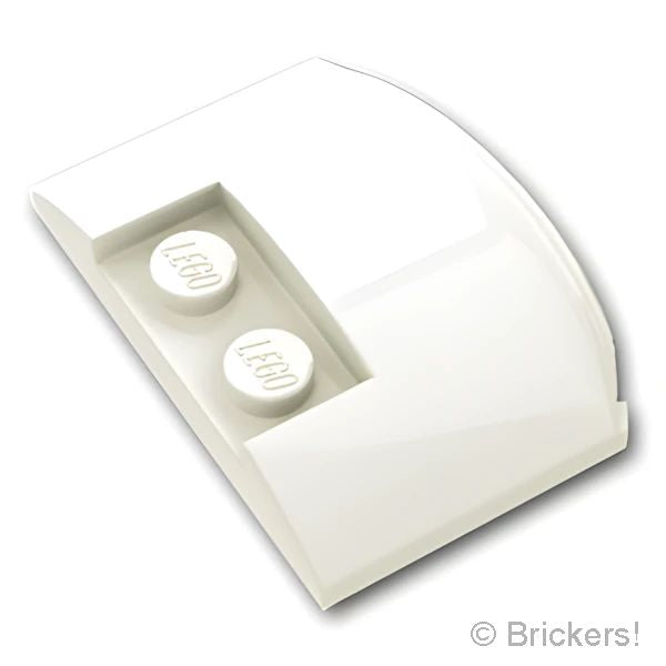 LEGOR パーツ 6018101/6552140 ウェッジ トリプル カーブ 3 x 4 x 2/3：[White / ホワイト] 93604-001 の商品ページ｜レゴRパーツ バラ売りのブリッカーズ