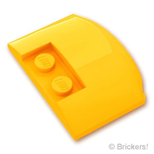 LEGOR パーツ 6218142 ウェッジ トリプル カーブ 3 x 4 x 2/3：[Bt,Lt Orange / ブライトライトオレンジ] 93604-191 の商品ページ｜レゴRパーツ バラ売りのブリッカーズ