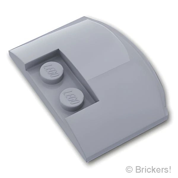 LEGOR パーツ 6157781 ウェッジ トリプル カーブ 3 x 4 x 2/3：[Light Bluish Gray / グレー] 93604-194 の商品ページ｜レゴRパーツ バラ売りのブリッカーズ