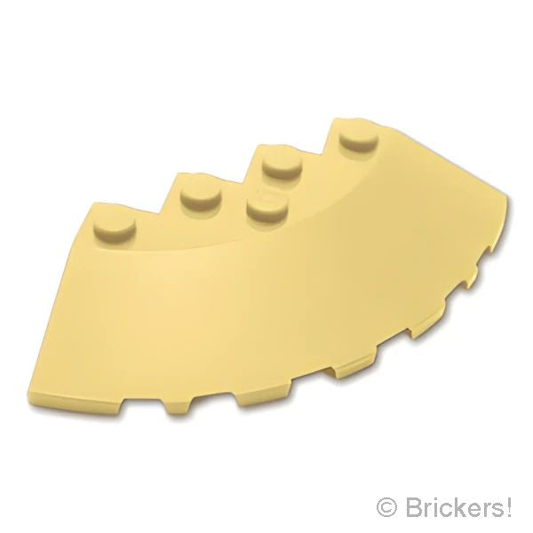 LEGOR パーツ 6310952/6452014 ラウンド コーナーブロック 6 x 6 - スロープ 33°：[Tan / タン] 95188-005