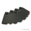 ブロック ラウンド コーナー 6 x 6 - スロープ 33° ファセット：[Black / ブラック]